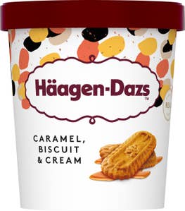 Häagen-Dazs Glass Caramel, Biscuit & Cream