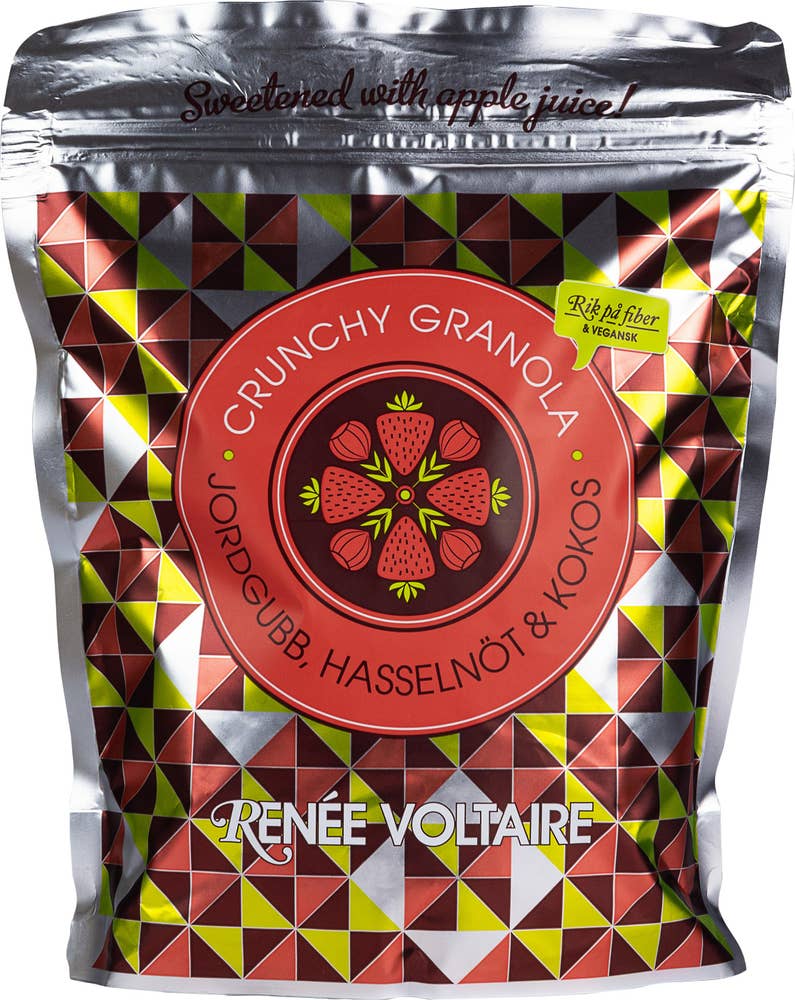 Renée Voltaire Crunchy Granola Jordgubb, Hasselnöt & Kokos