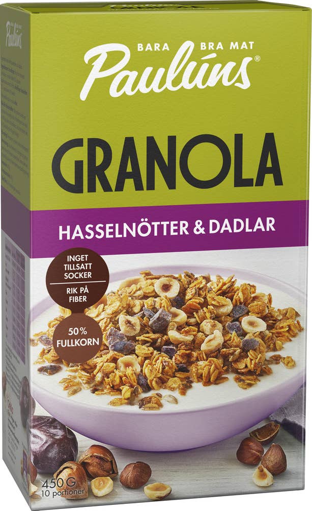 Granola Hasselnötter & Dadlar