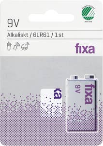 Fixa Batteri 9V