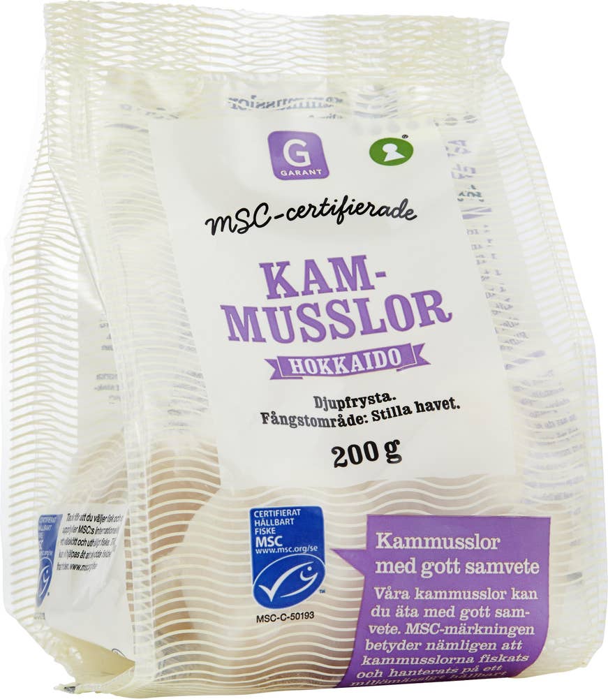 Garant Kammusslor Frysta MSC