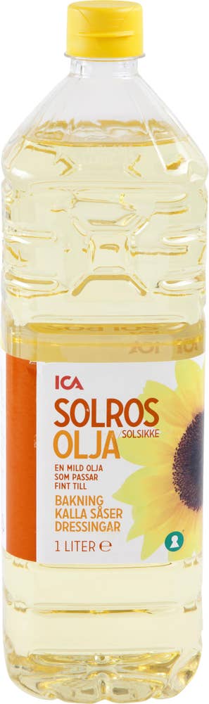 Ej sorterad Solrosolja 1L Ica