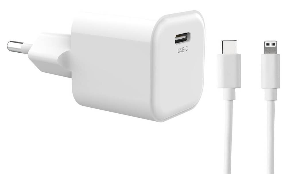 Clas Ohlson Laddkabel USB-C PD Vit 1M Clas Ohlson