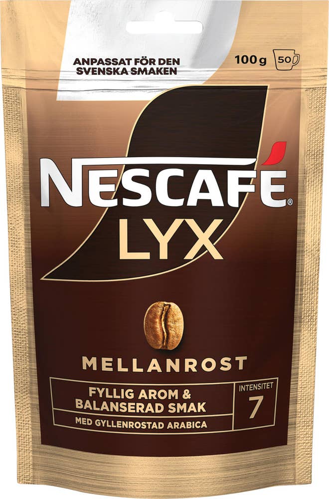 Nescafé Snabbkaffe Lyx Mellanrost
