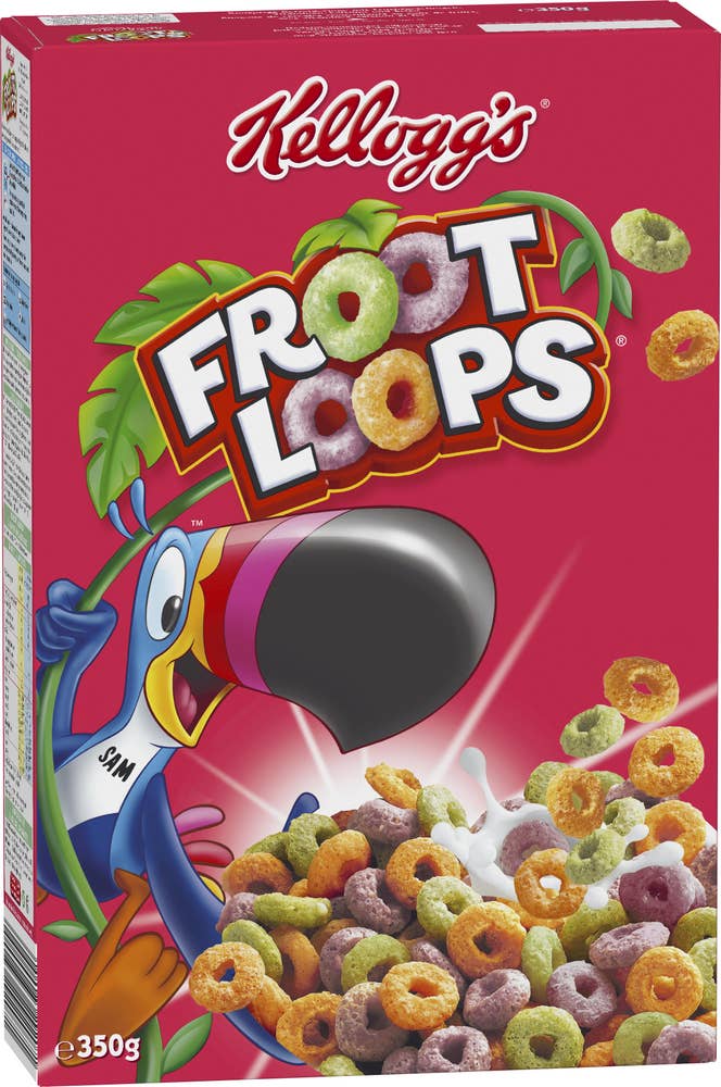 Ej sorterad Froot Loops Kelloggs