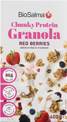 BioSalma Granola Chunky Protein Red Berries