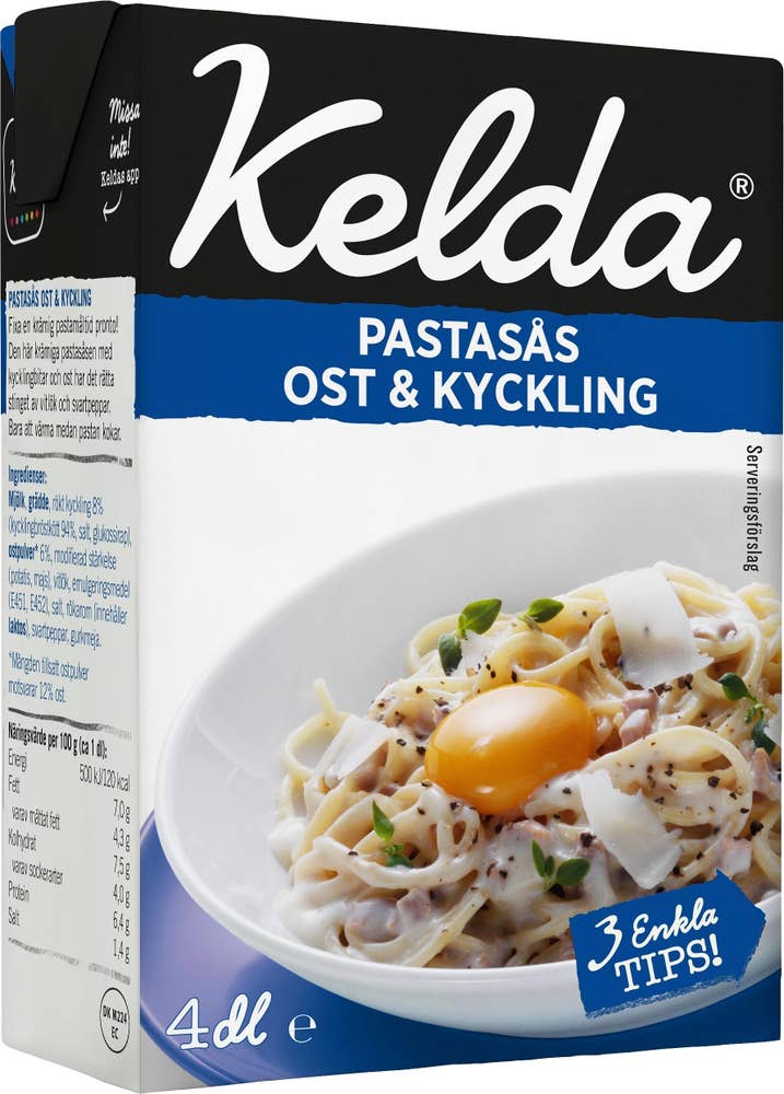Kelda® Pastasås Ost & Kyckling Kelda