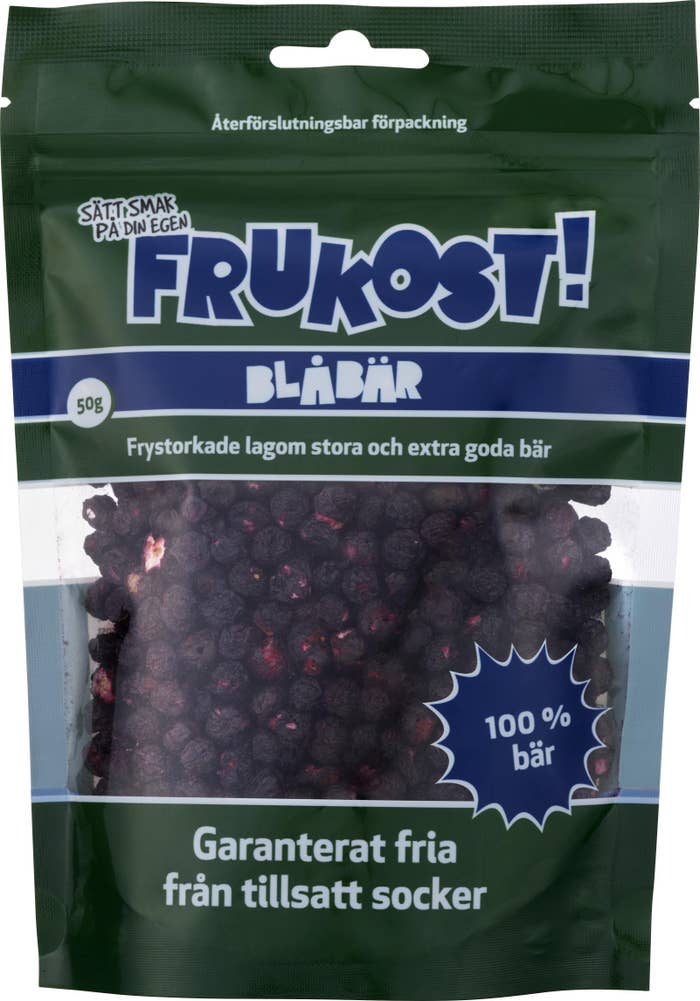 Frukost Frystorkade Blåbär