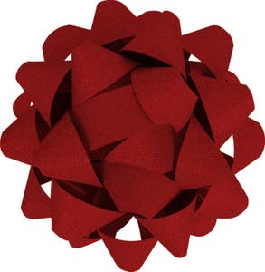 Boutique Rosett Röd Glitter 15cm