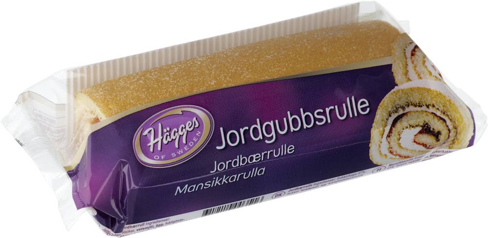 Hägges Jordgubbsrulltårta Hägges