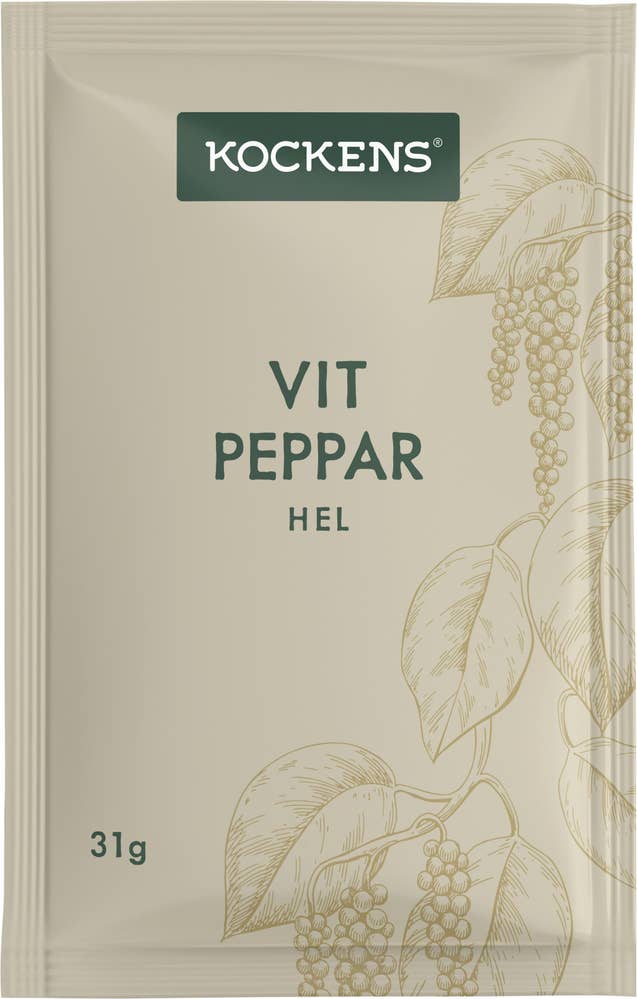 Kockens Vitpeppar Hel
