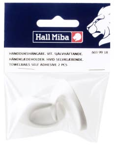 Hall Miba Handdukshängare Vit Självhäftande