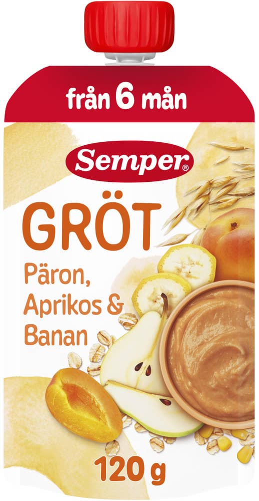 Semper Gröt Päron, Aprikos & Banan 6M