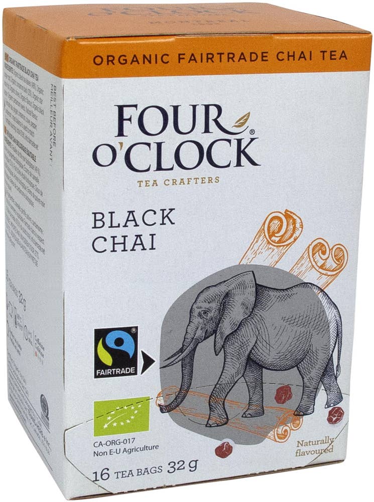 Four O'Clock Svart Te Chai EKO/Fairtrade