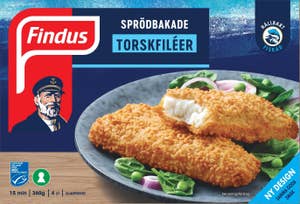 Findus Sprödbakade Torskfiléer Frysta MSC