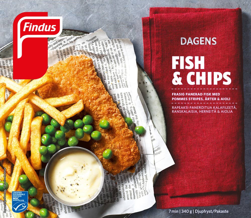 Findus Dagens Fish & Chips MSC Fryst