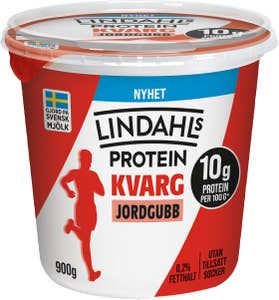 Lindahls Proteinkvarg Jordgubb 0.2% Utan Tillsatt Socker