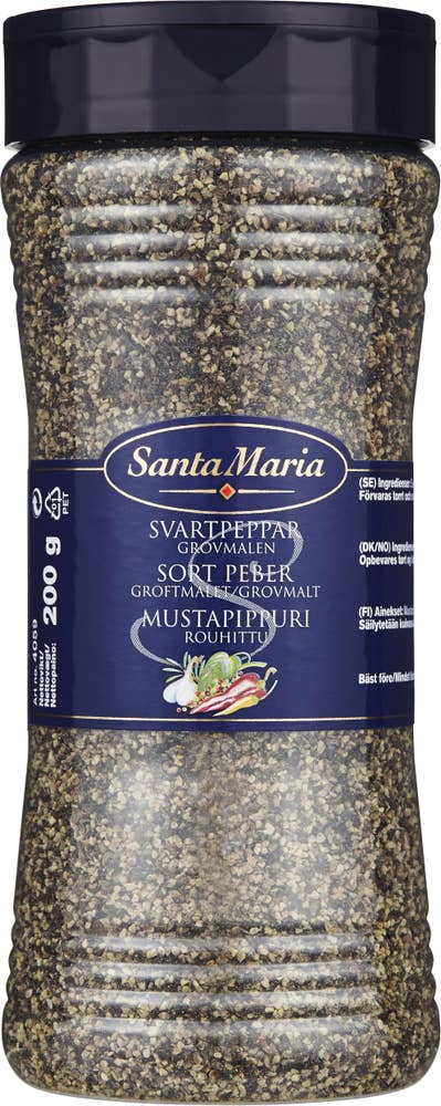 Santa Maria Svartpeppar Grovmalen