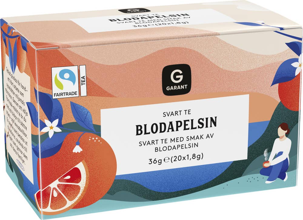 Garant Svart Te Blodapelsin