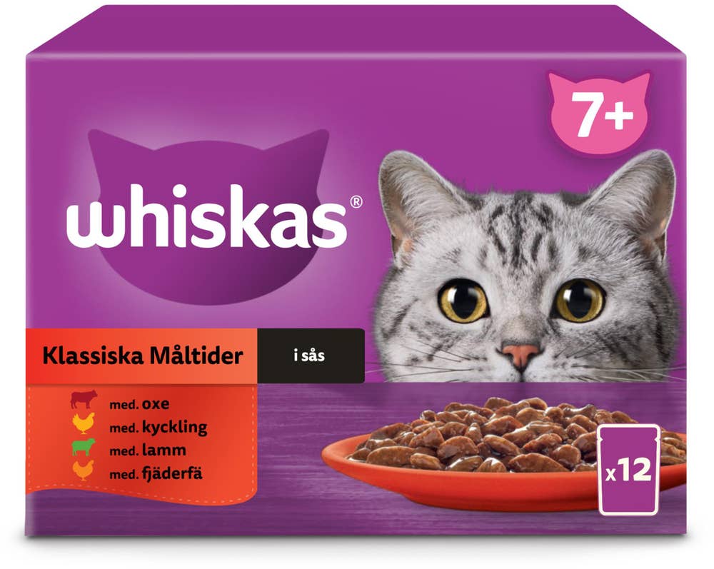 Kattmat Senior 7+ Classic i Sås 12x85g