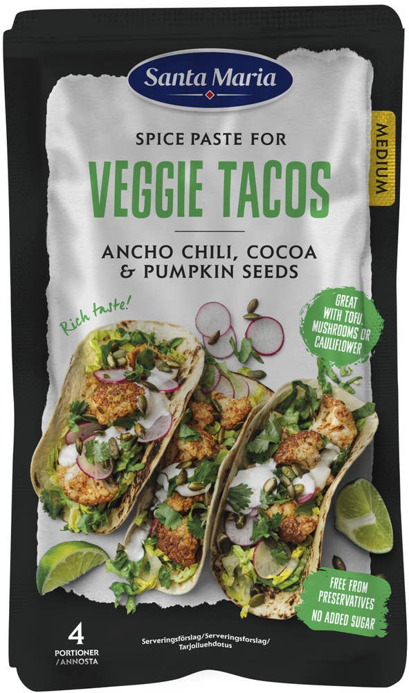 Santa Maria Kryddpasta Veggie Tacos 100g