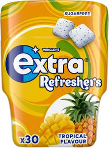 Extra Tuggummi Refreshers Tropical Sockerfri