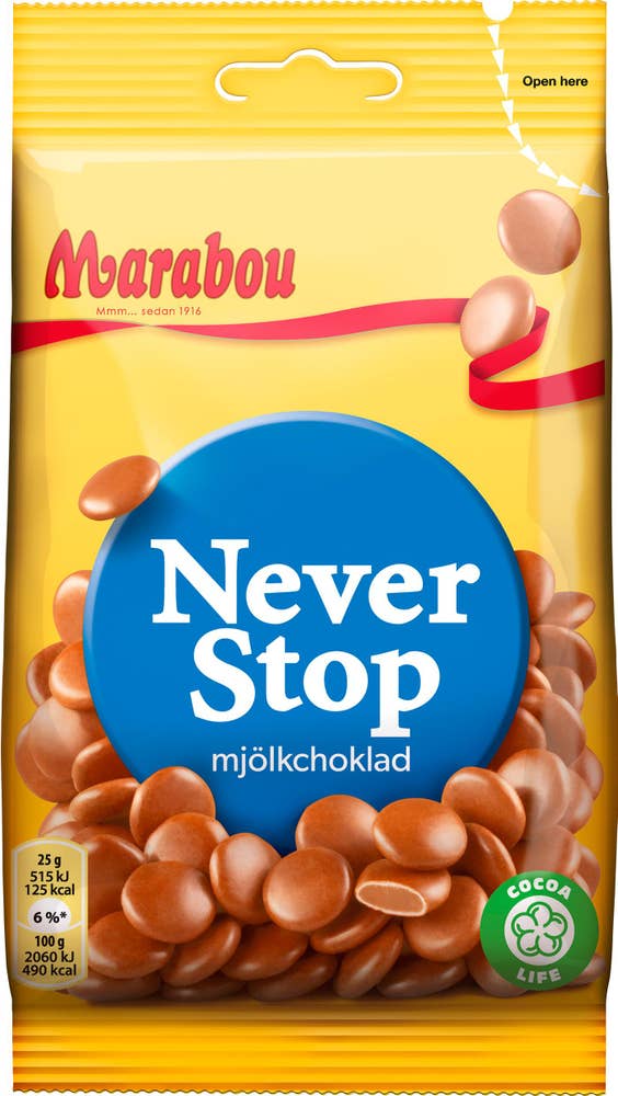 Ej sorterad Never Stopp Marabou