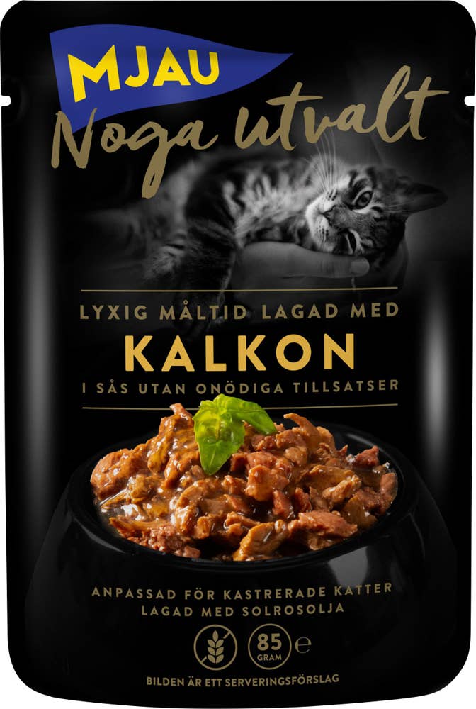 Kattmat Kalkon i Sås