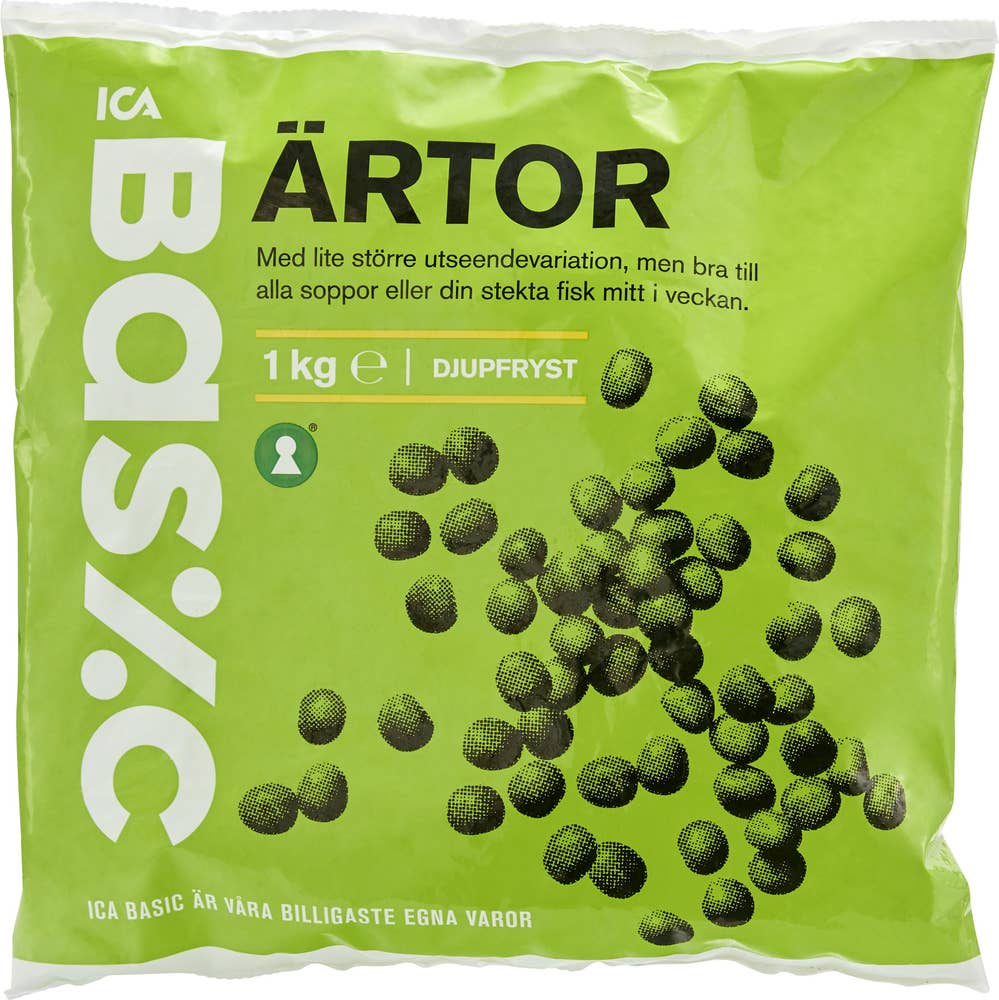 Ej sorterad Frysta Ärtor Ica Basic