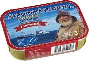 SARDINMÄSTARENS Sardiner i Tomatsås MSC
