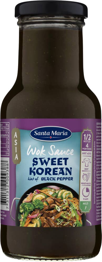 Santa Maria Wok Sauce Sweet Korean Black Pepper