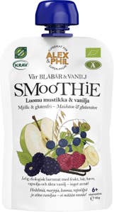 Alex&Phil Smoothie Blåa Bär & Vanilj EKO/KRAV 6M