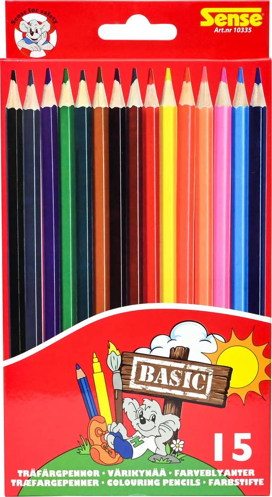 Färgpennor Trä