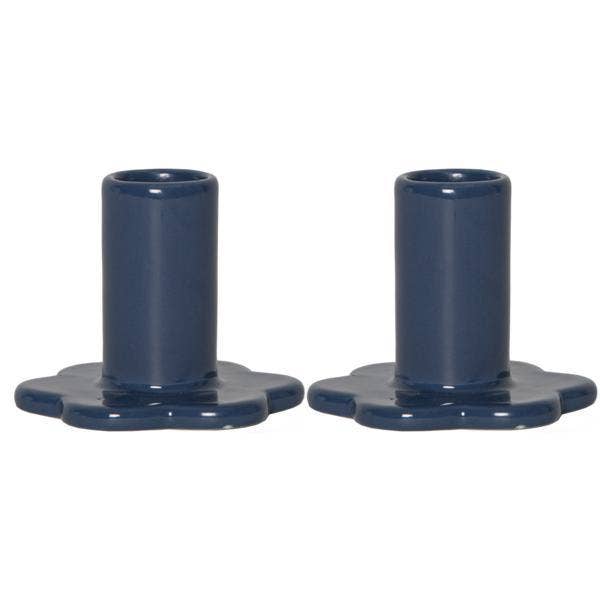 Star Trading Ljushållare Bloom Blå