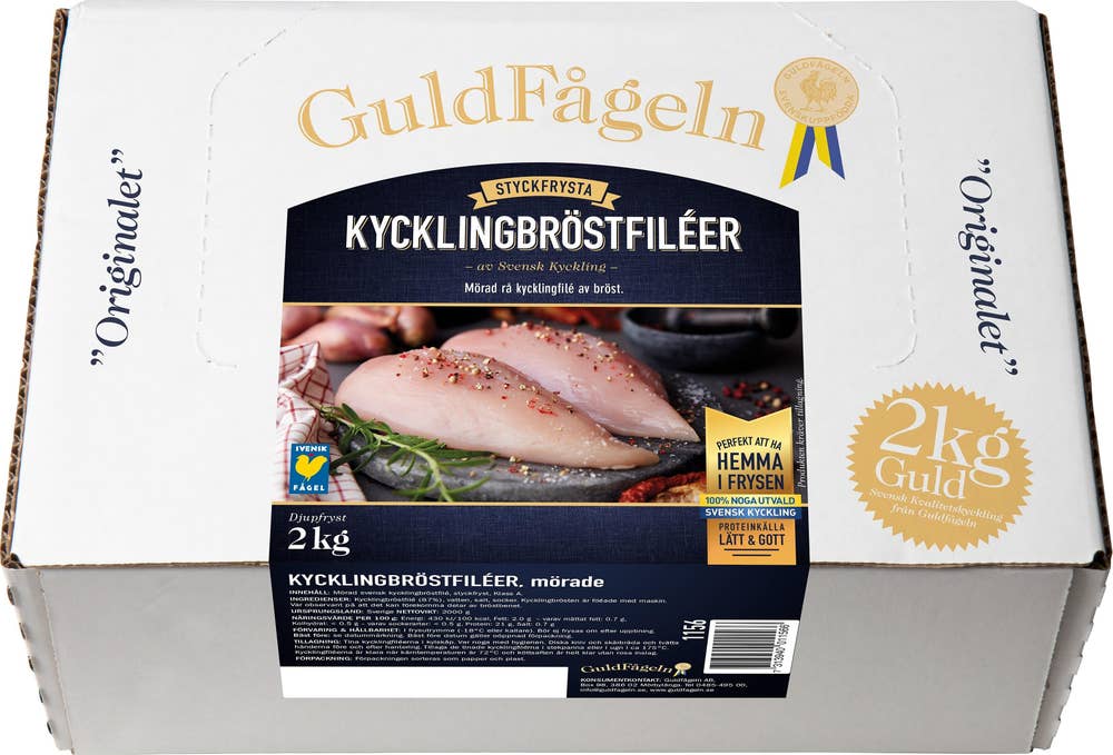 Guldfågeln Kycklingbröstfilé Fryst