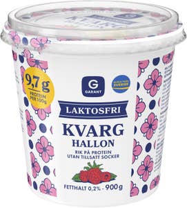 Garant Kvarg Hallon Laktosfri Utan Tillsatt Socker 0,2%
