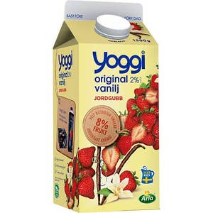 Yoggi® Yoghurt 2% Vanilj & Jordgubb