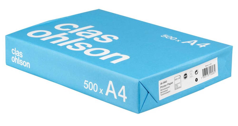 Clas Ohlson Skrivarpapper A4 Ohålat 500-p