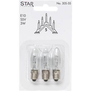 Star Trading Reservlampa Spare Bulb (5) 3W E10