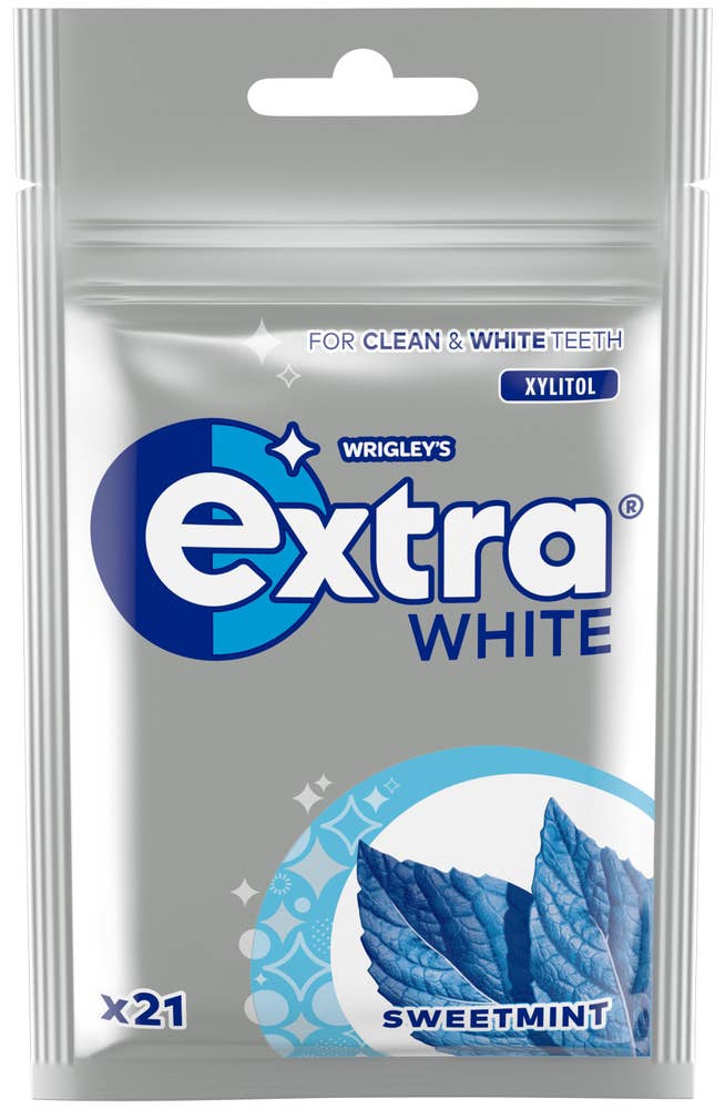 Extra Tuggummi White Sweet Mint Sockerfri
