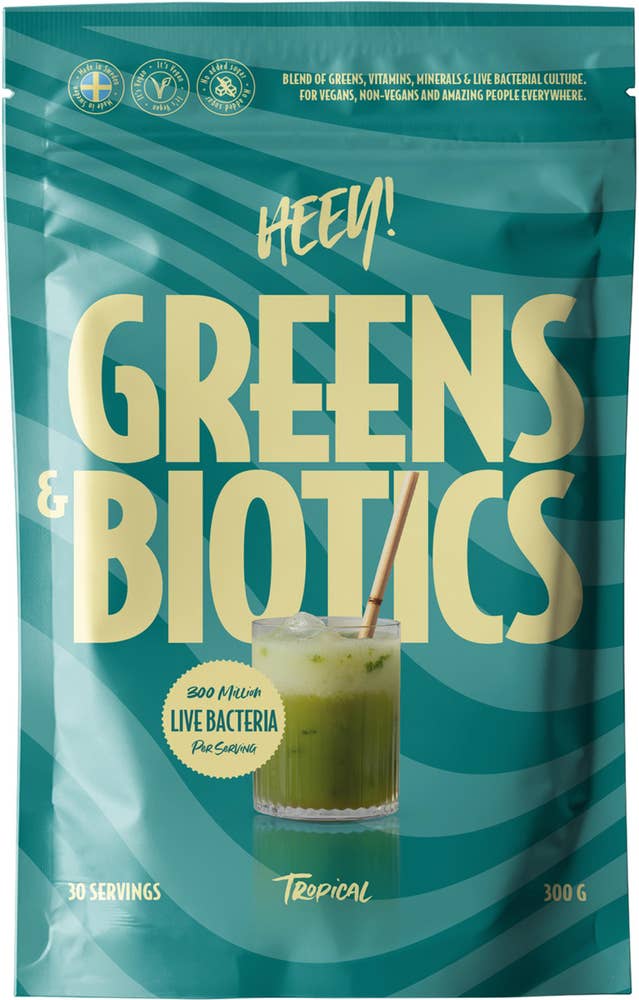 Heey! Greens & Biotics Superfood Tropical 30 portioner