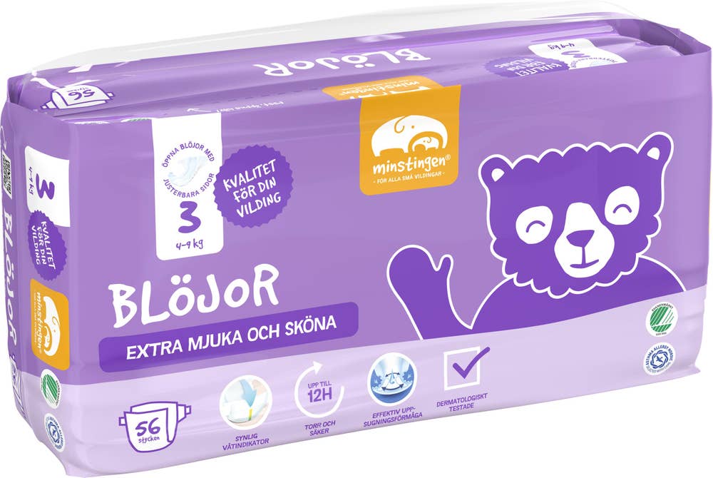 Minstingen Blöjor Storlek 3 4-9kg