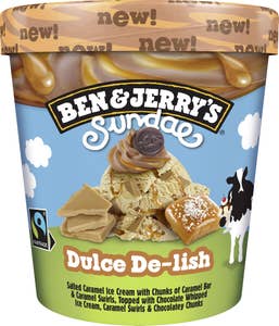 Ben & Jerry's Glass Sundae Dulce De-lish Fairtrade