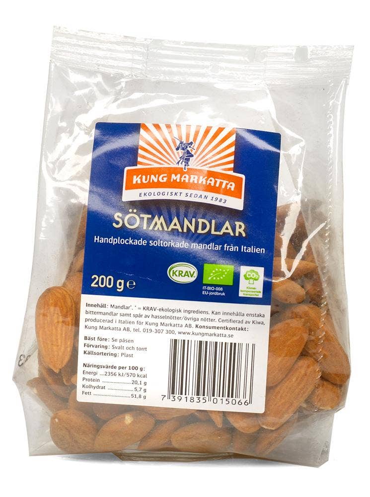 Kung Markatta Sötmandlar EKO/KRAV Kung Markatta