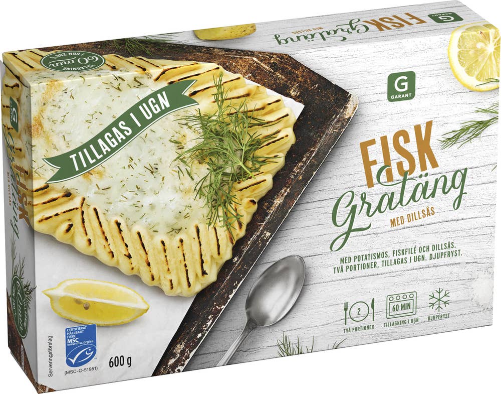 Garant Fiskgratäng Dillsås Fryst MSC