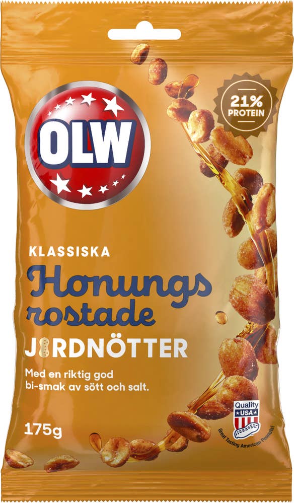 OLW Honungsrostade Jordnötter