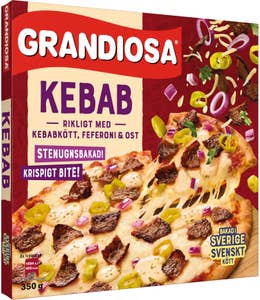 Grandiosa Pizza X-Tra Allt Kebab Fryst