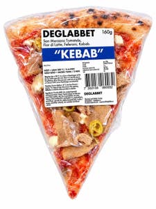 Deglabbet Pizzaslice Kebab Fryst