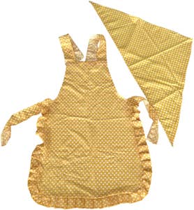 Hedlundgruppen Förkläde & Scarf Gul