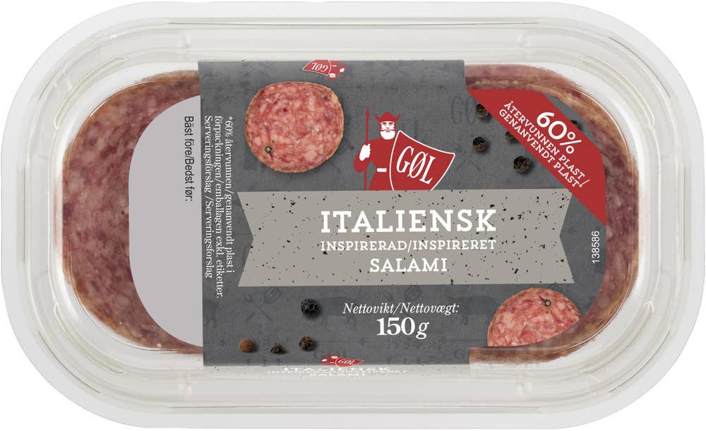 GØL Italien salami skivad Gol Pölser